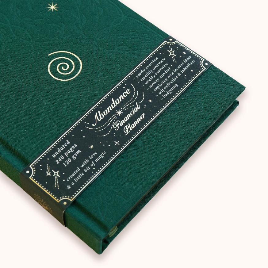 ABUNDANCE PLANNER, EMERALD GREEN
