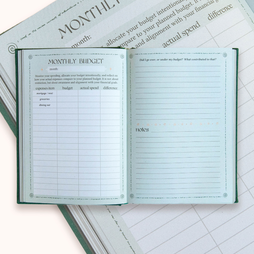 ABUNDANCE PLANNER, EMERALD GREEN