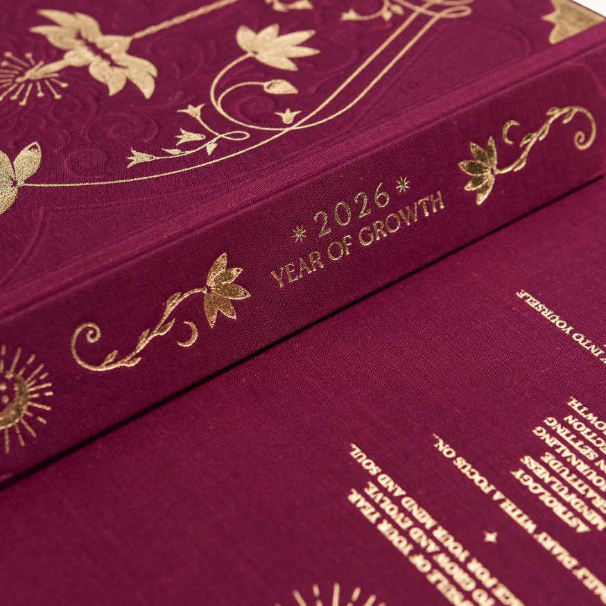 2026 YEAR OF GROWTH BOOK, RICH BURGUNDY