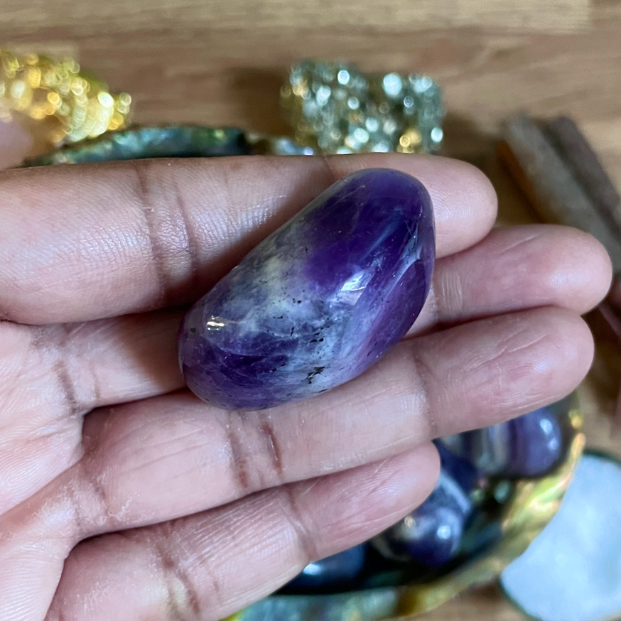 LARGE AMETHYST HEALING TUMBLESTONE