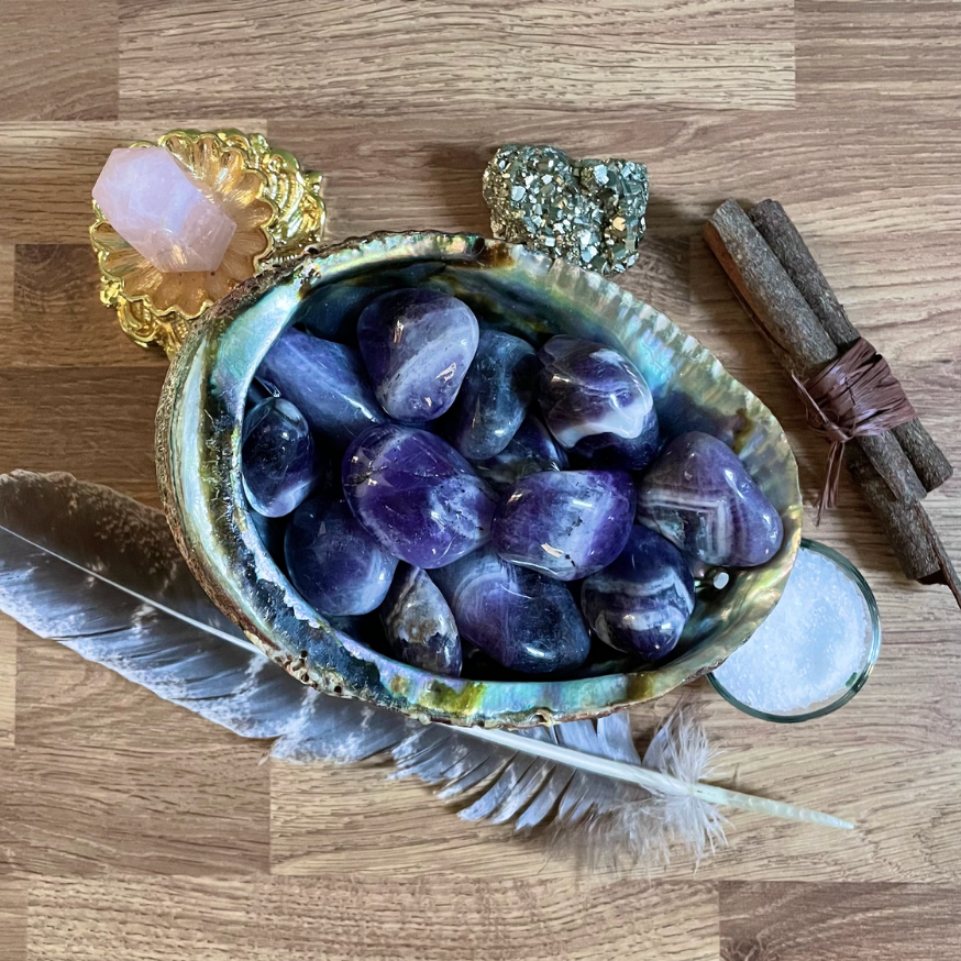 LARGE AMETHYST HEALING TUMBLESTONE