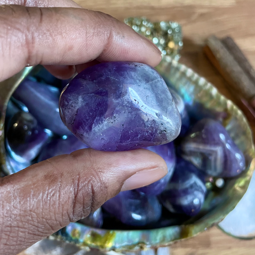 LARGE AMETHYST HEALING TUMBLESTONE