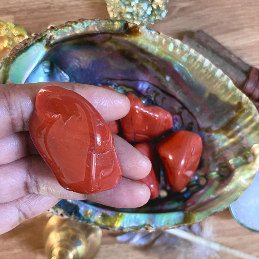 LARGE RED JASPER HEALING TUMBLESTONE