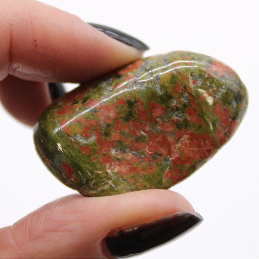 LARGE UNAKITE HEALING TUMBLESTONE