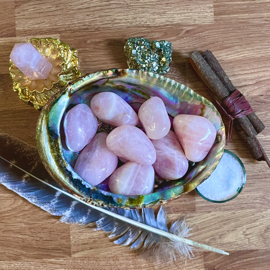 LARGE ROSE QUARTZ HEALING TUMBLESTONE