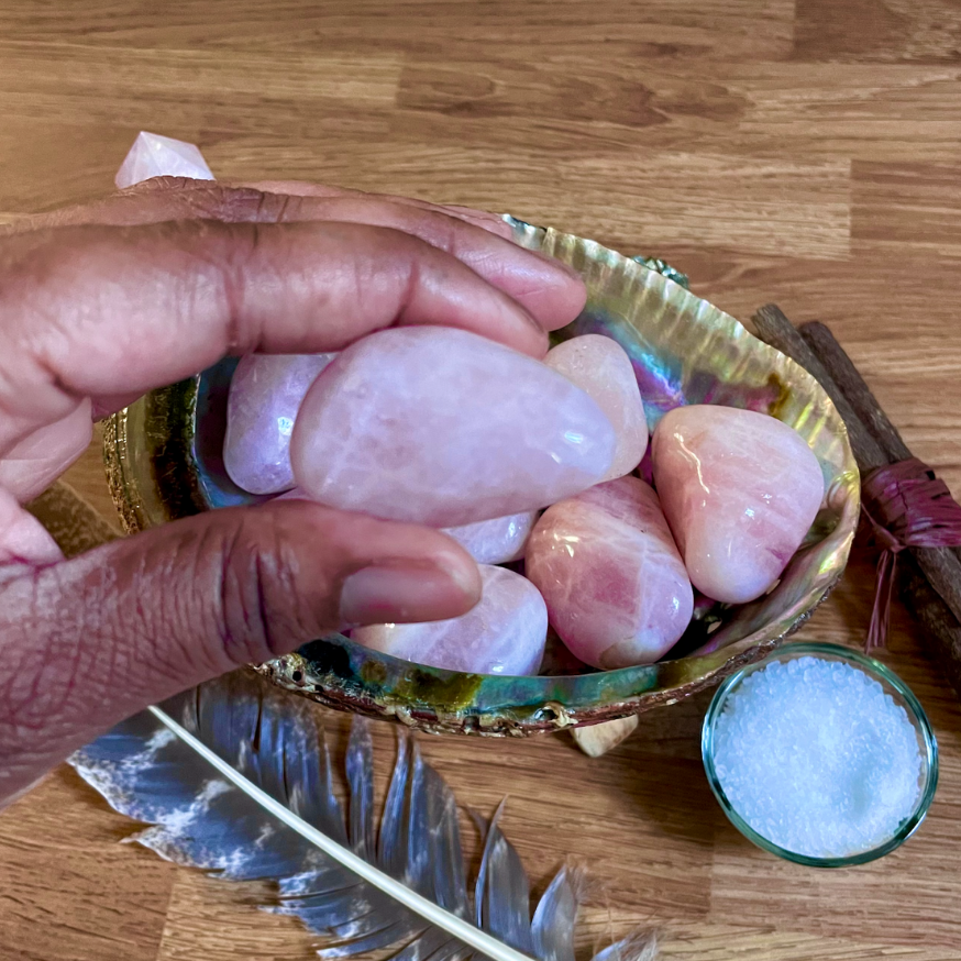 LARGE ROSE QUARTZ HEALING TUMBLESTONE