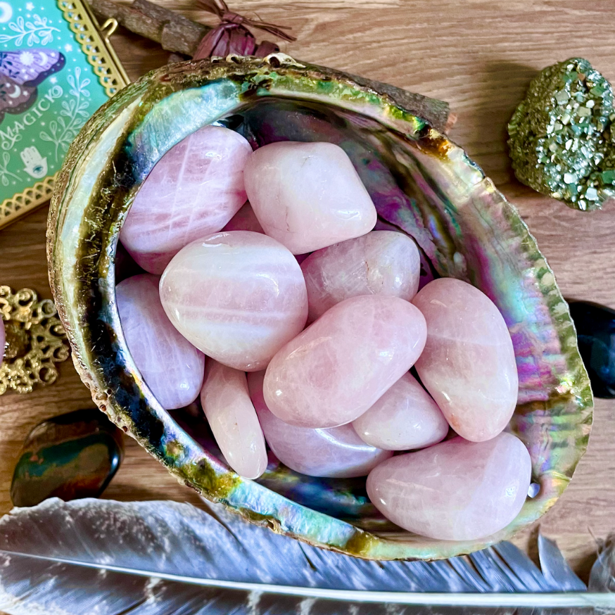 LARGE ROSE QUARTZ HEALING TUMBLESTONE