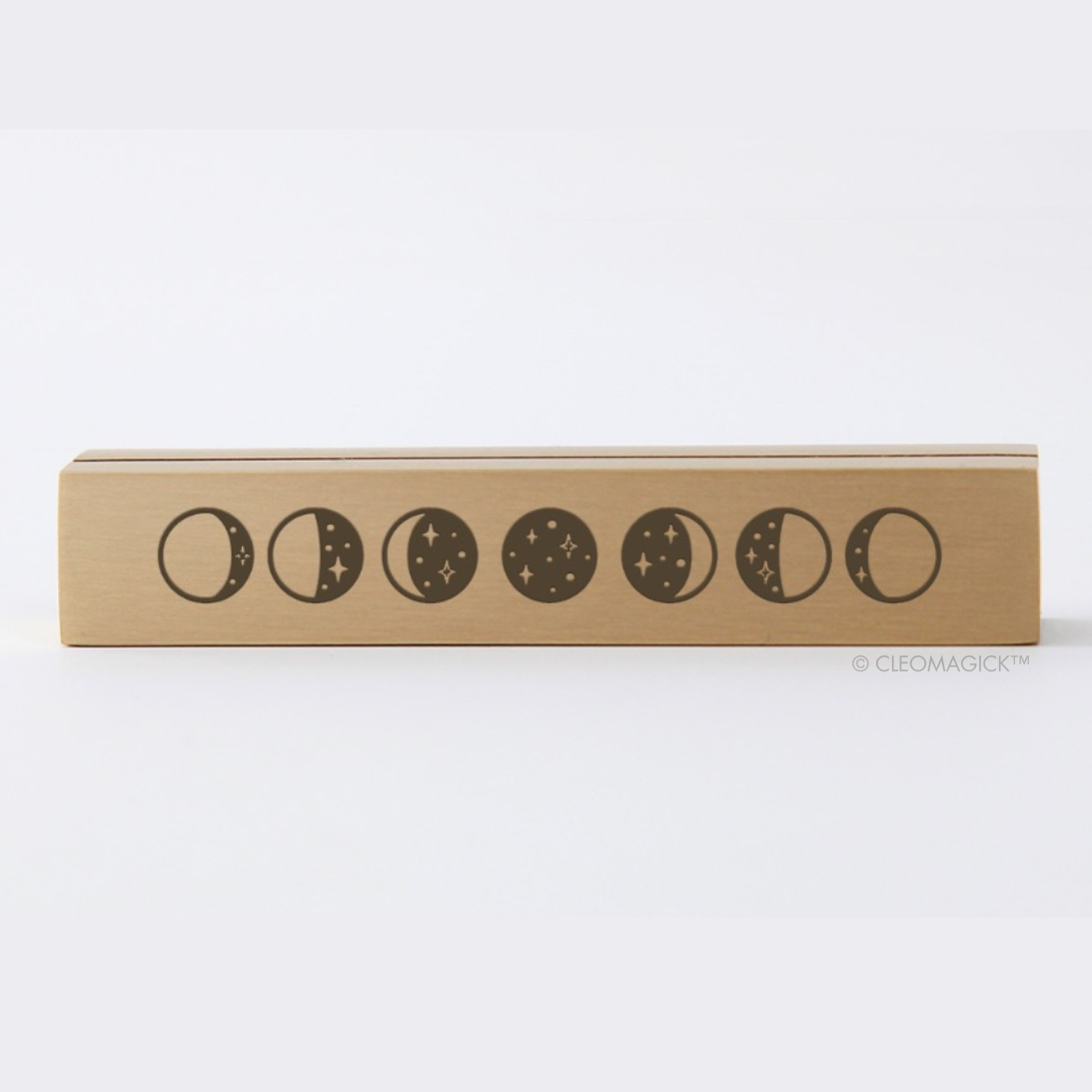 LUNAR ENGRAVED BRASS CARD STAND