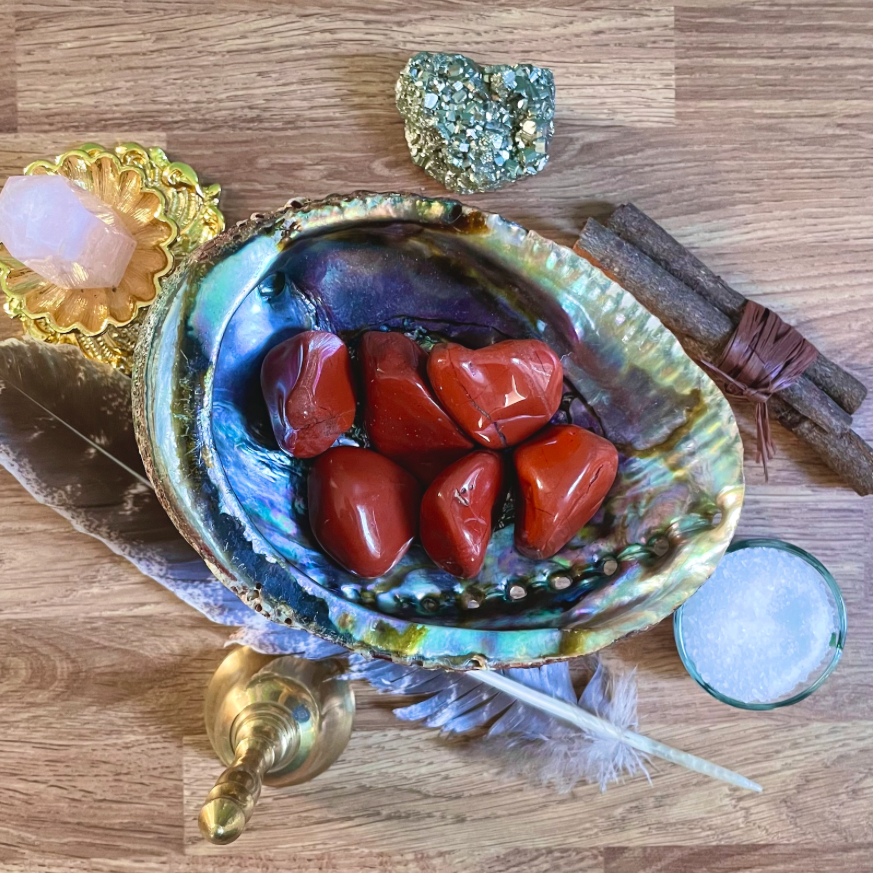 LARGE RED JASPER HEALING TUMBLESTONE